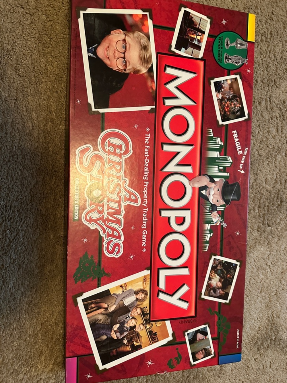 Hasbro Monopoly Christmas Story Edition - Red